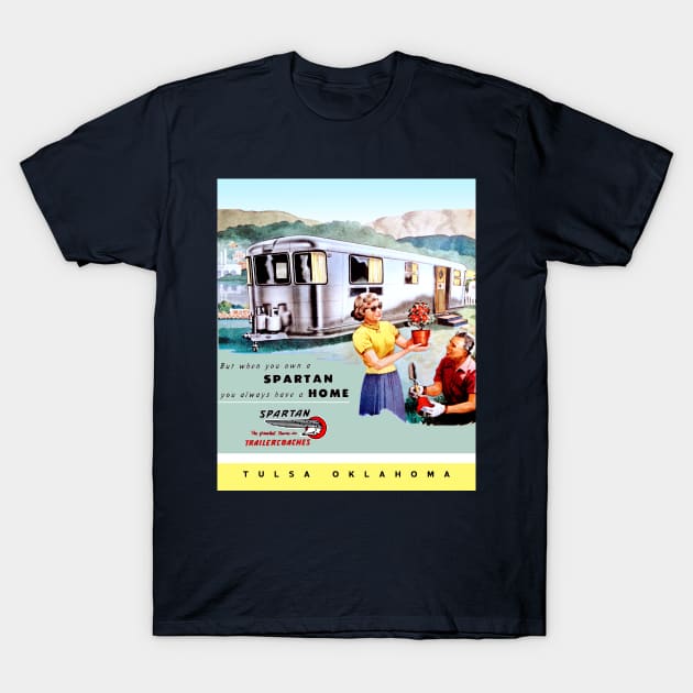 Spartan Trailer Coaches T-Shirt by Midcenturydave